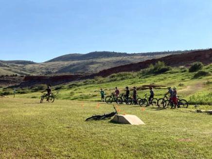 Mountain bikers at the Alpine Science Institute